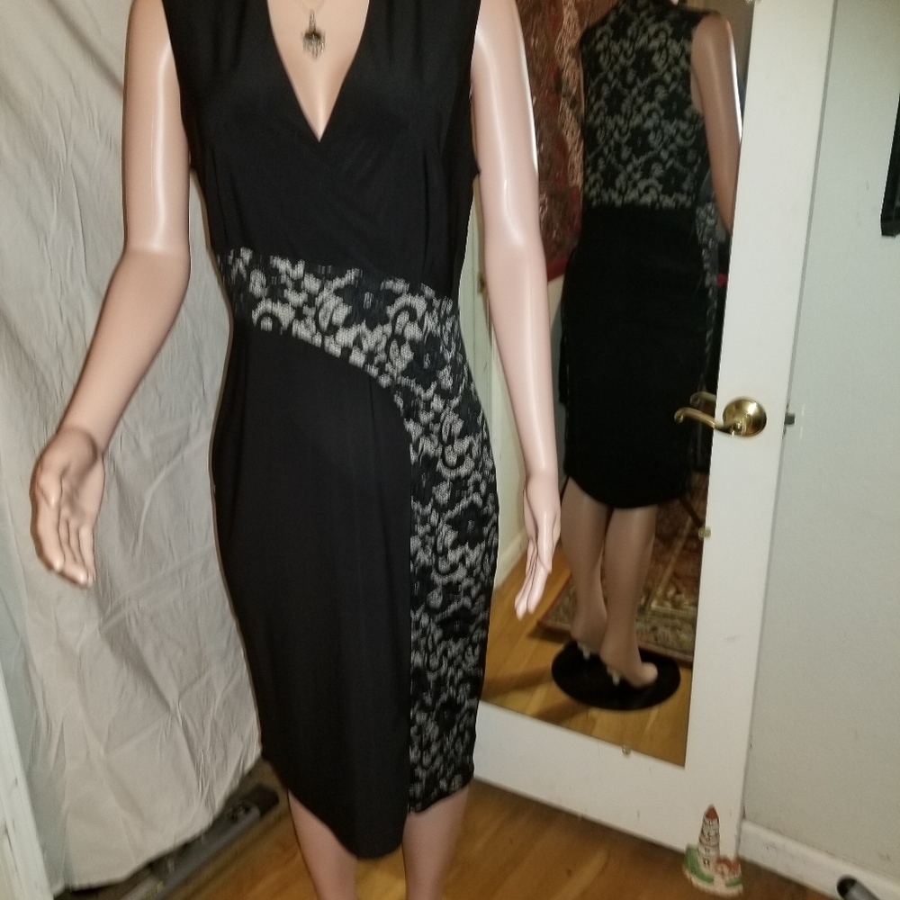 Black Lace Dress New York & Company XL